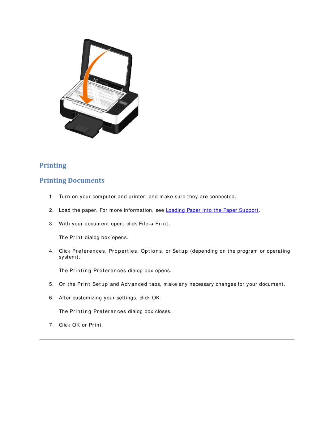 Dell V305 owner manual Printing Printing Documents 