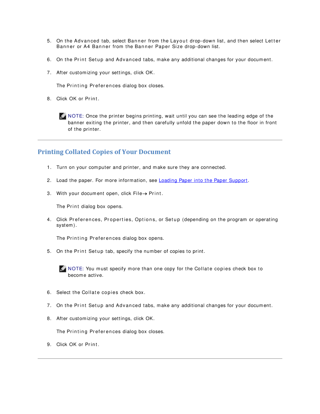 Dell V305 owner manual Printing Collated Copies of Your Document 