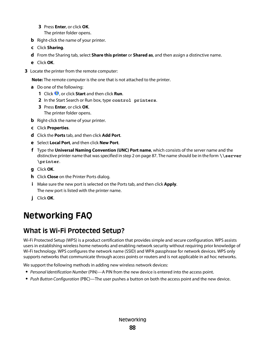 Dell V515W, 6dw, 2dw, 4443 manual Networking FAQ, What is Wi-Fi Protected Setup? 