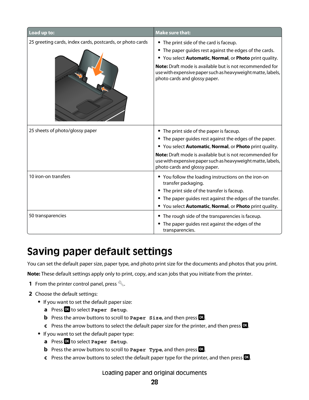 Dell V515W manual Saving paper default settings 