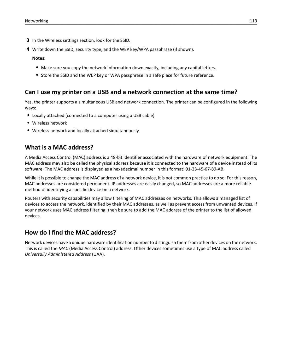 Dell V525W manual What is a MAC address?, How do I find the MAC address? 