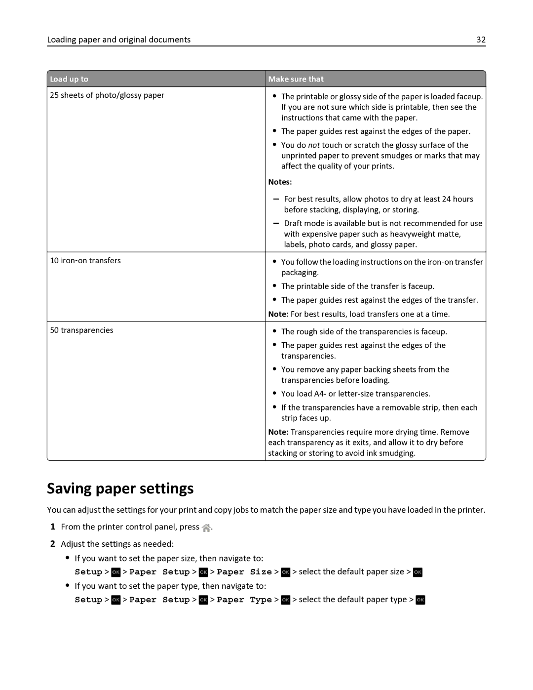 Dell V525W manual Saving paper settings 