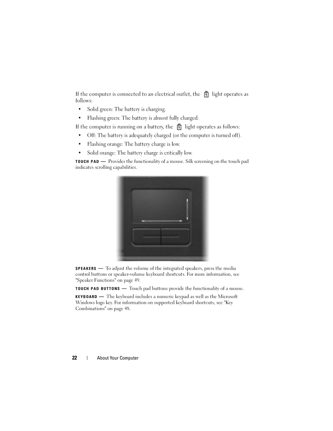 Dell Vostro 1000 owner manual About Your Computer 