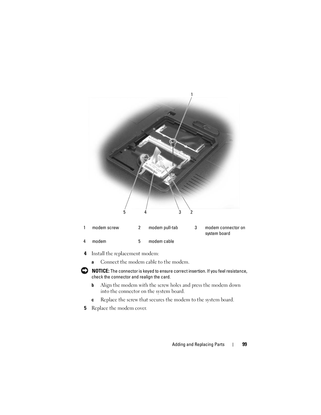 Dell Vostro 1000 owner manual Adding and Replacing Parts 