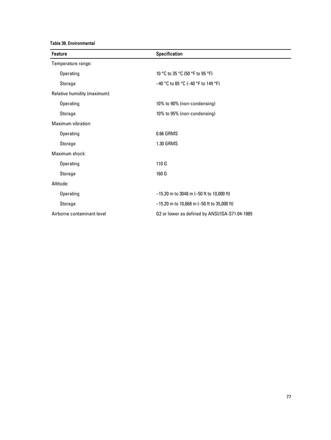 Dell 9010, W04C owner manual Environmental 