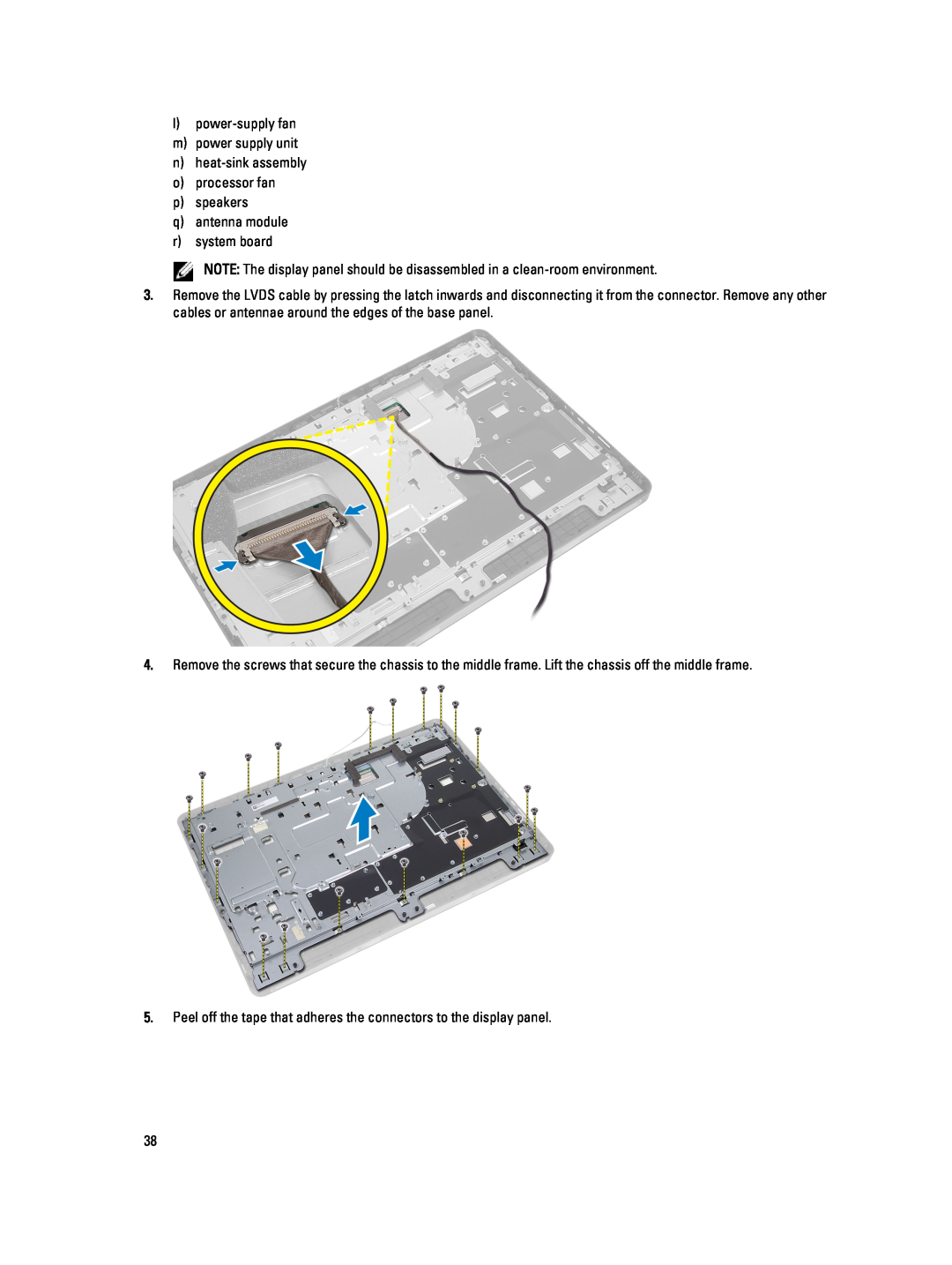 Dell W04C, 9010 owner manual l power-supply fan m power supply unit n heat-sink assembly 
