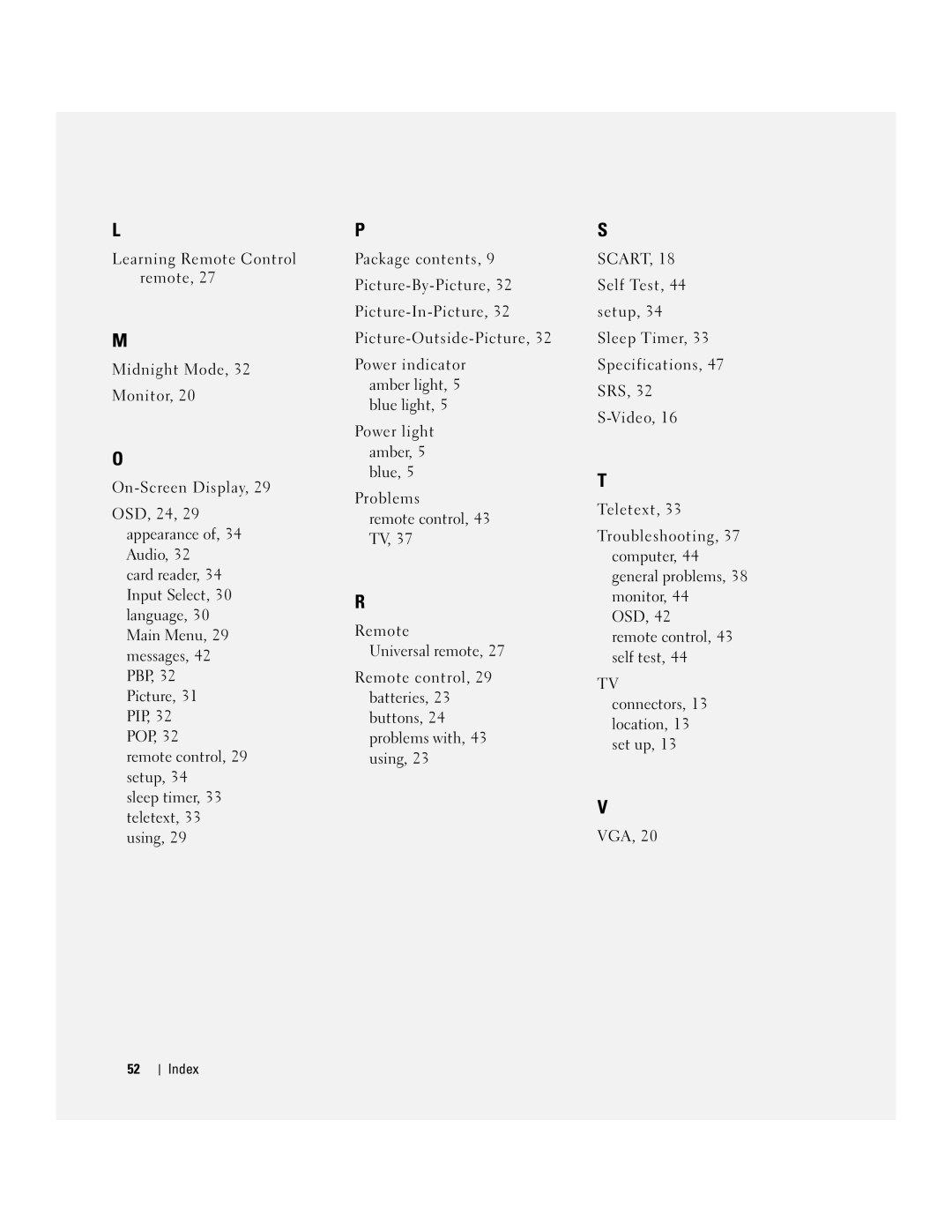 Dell W2600 owner manual Scart 