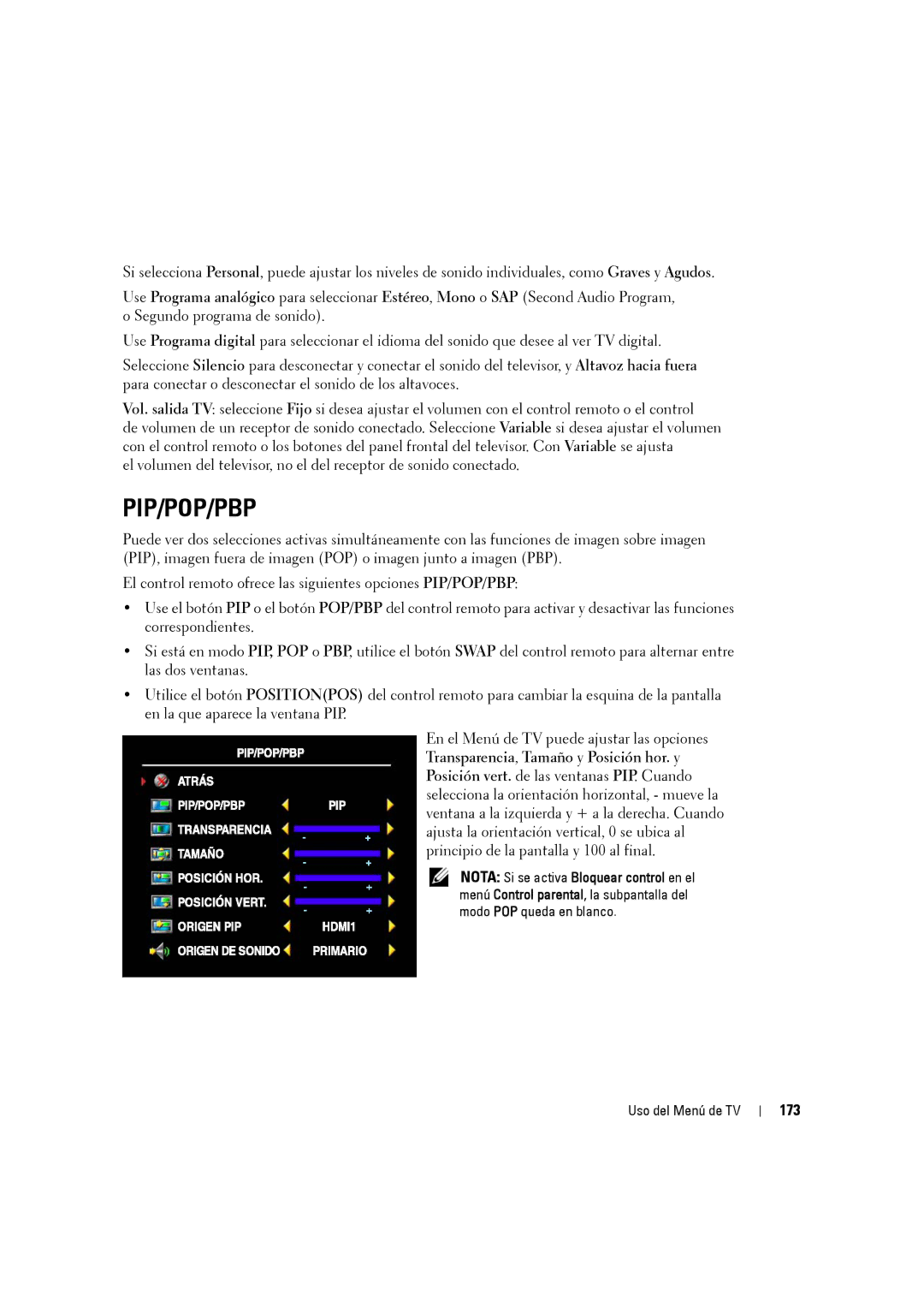 Dell W3707C owner manual 173 