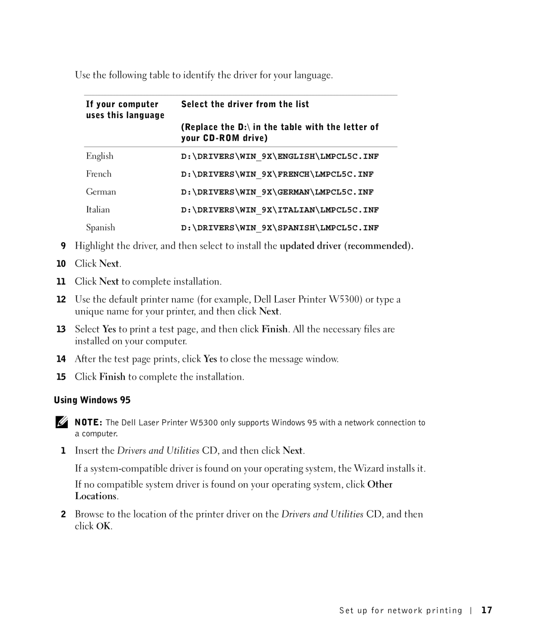 Dell W5300 owner manual Computer 