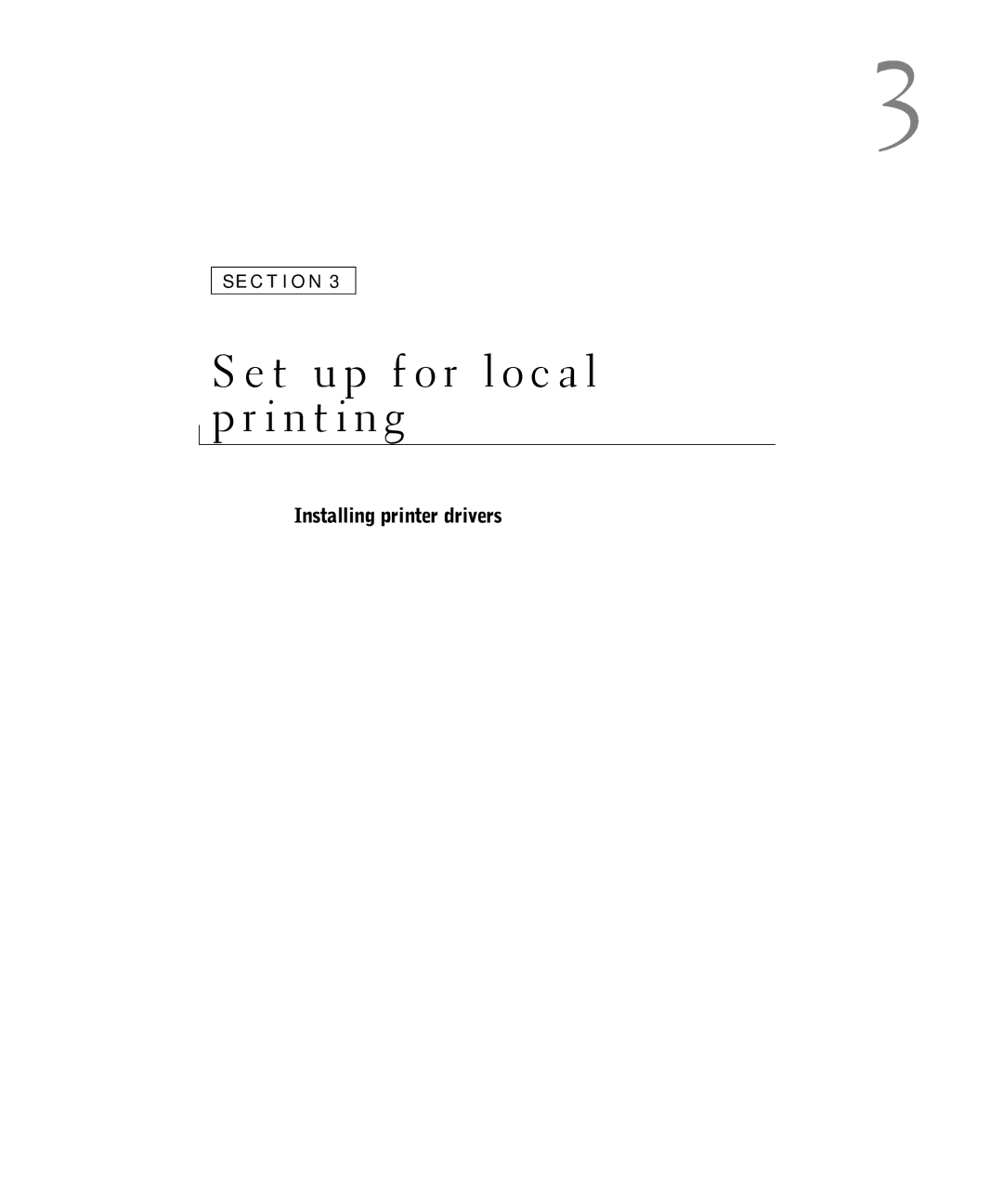 Dell W5300 owner manual Set up for local printing 