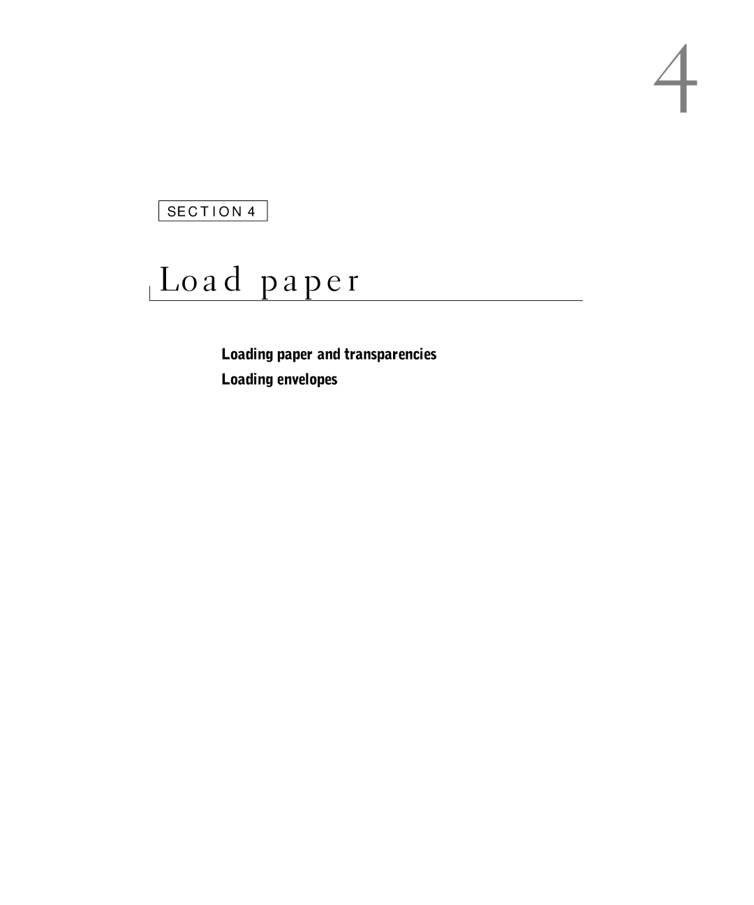 Dell W5300 owner manual Load paper 