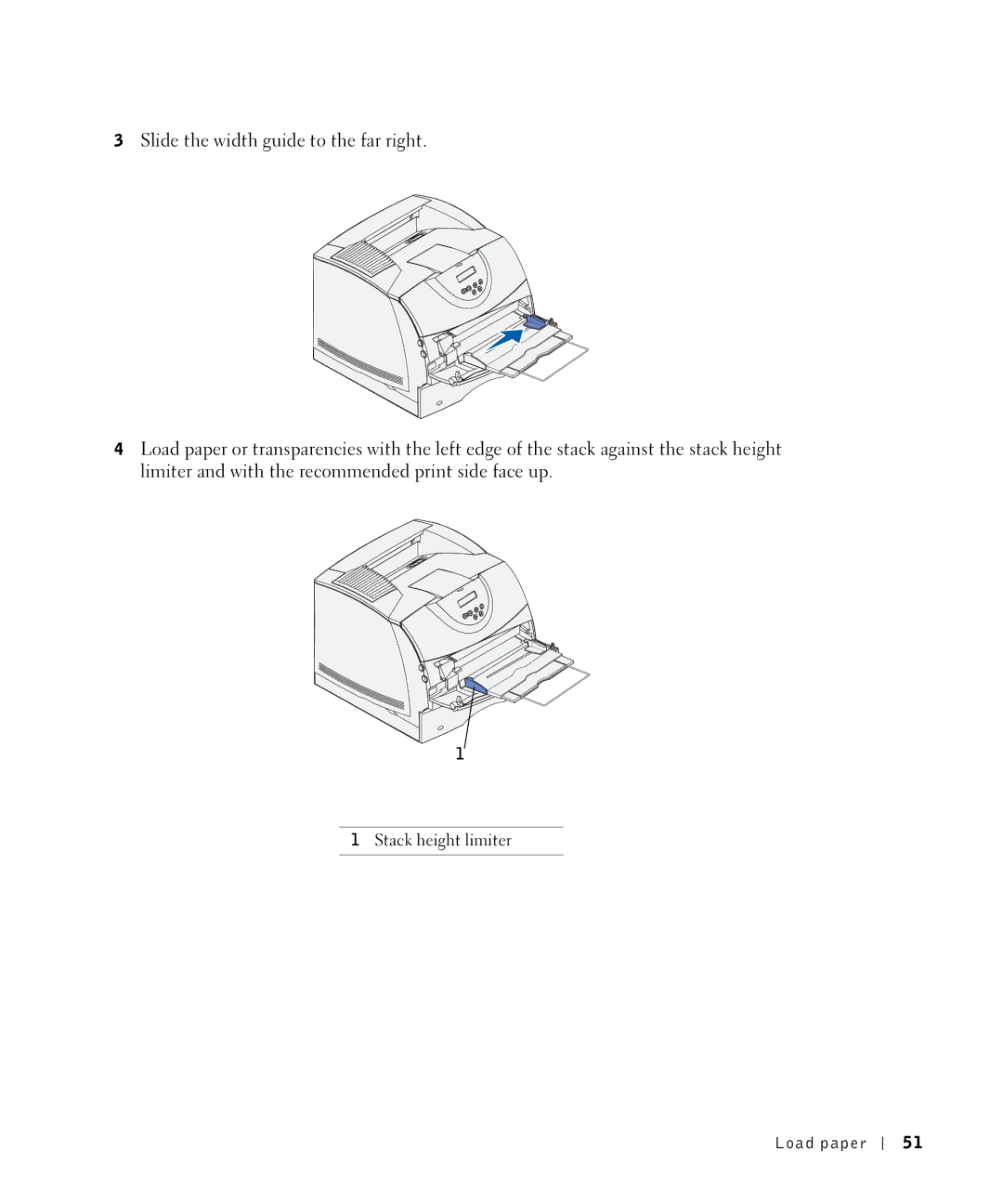 Dell W5300 owner manual Stack height limiter 