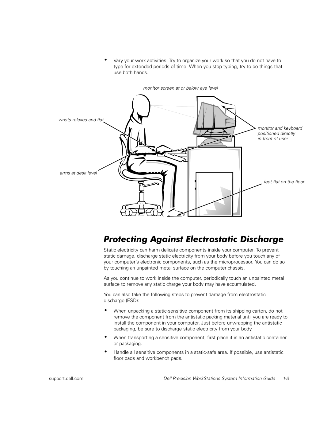 Dell WCM, WCP, MMP manual Protecting Against Electrostatic Discharge 