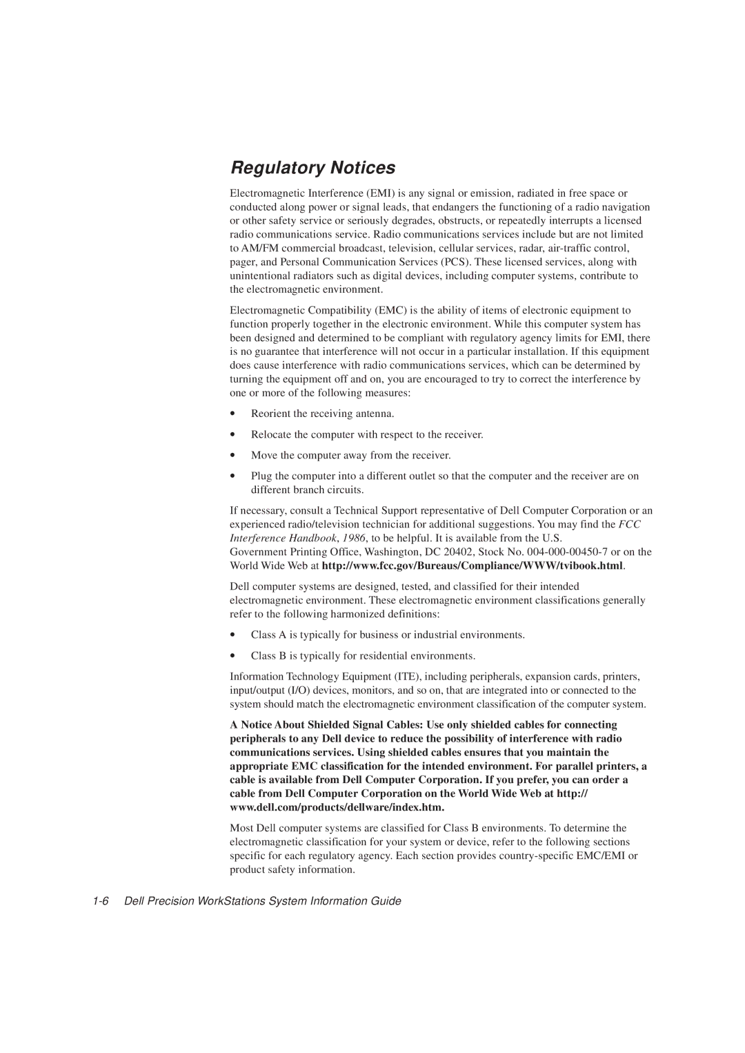 Dell WCM, WCP, MMP manual Regulatory Notices 