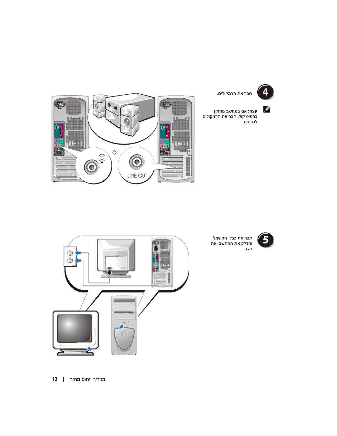 Dell WHM, DHM manual 13 ריהמ סוחיי ךירדמ 