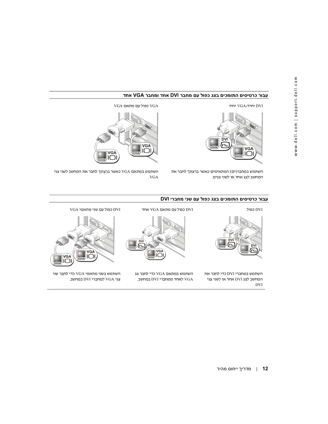 Dell DHM, WHM manual יגצ ינשל בשחמה תא רבחל 