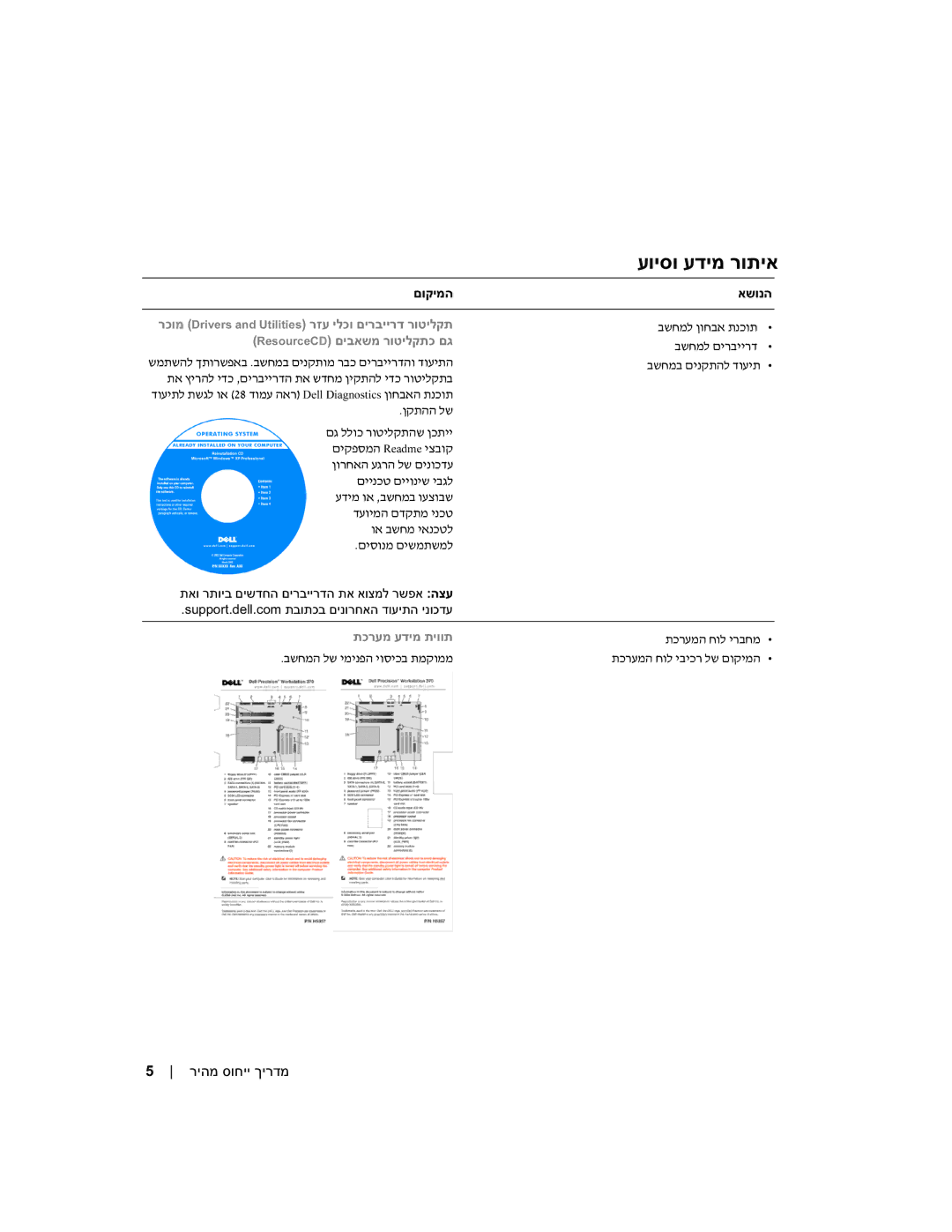 Dell WHM, DHM manual עויסו עדימ רותיא 