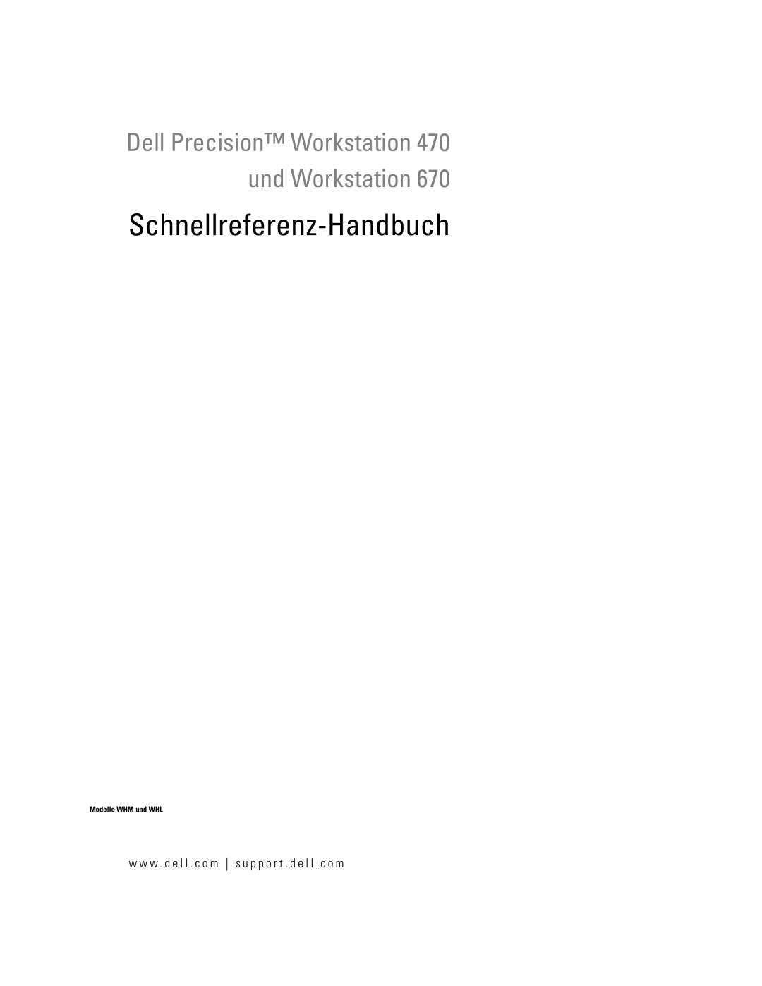 Dell X3155, WHM manual Schnellreferenz-Handbuch 