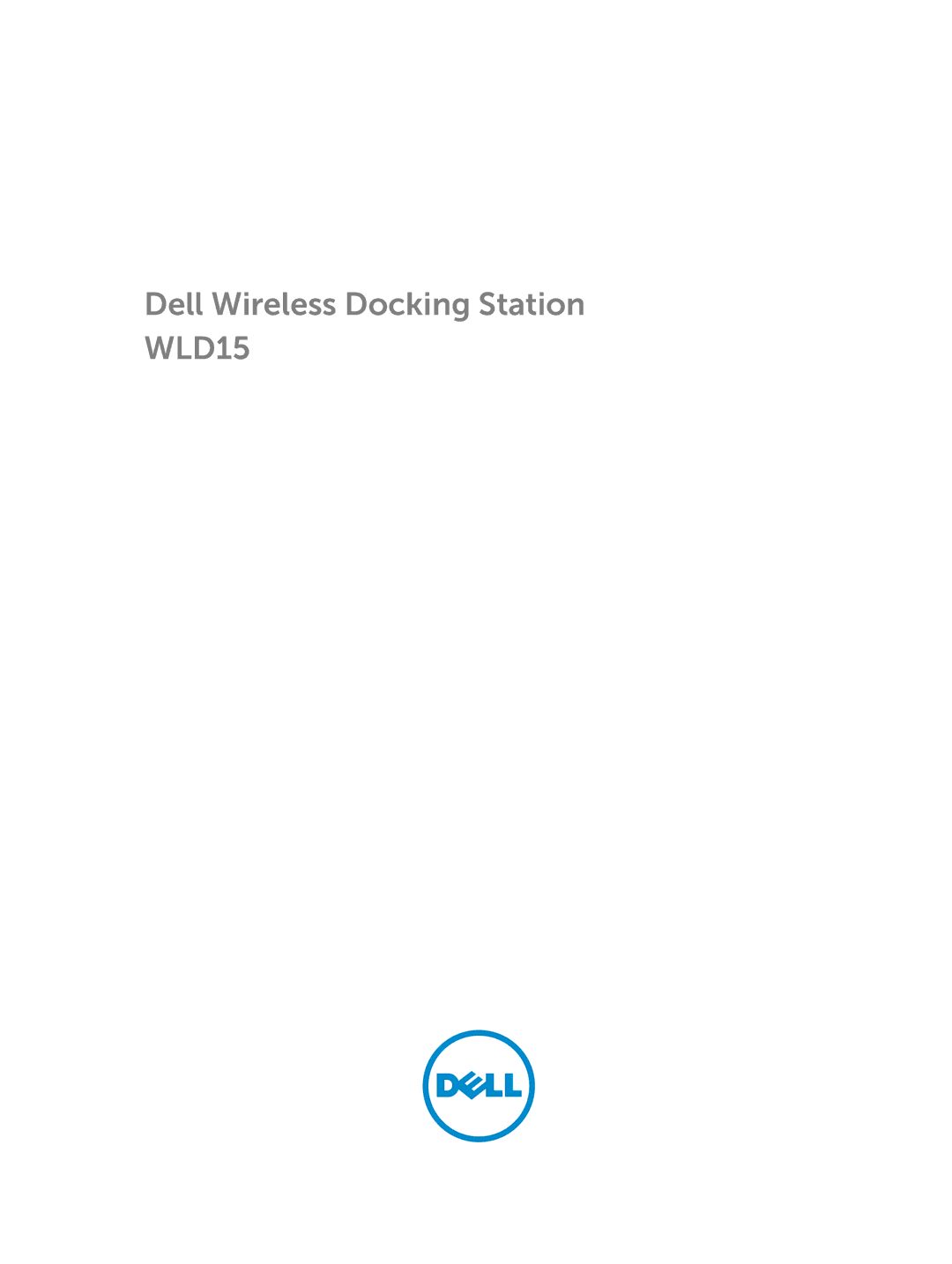 Dell WLD15 manual 