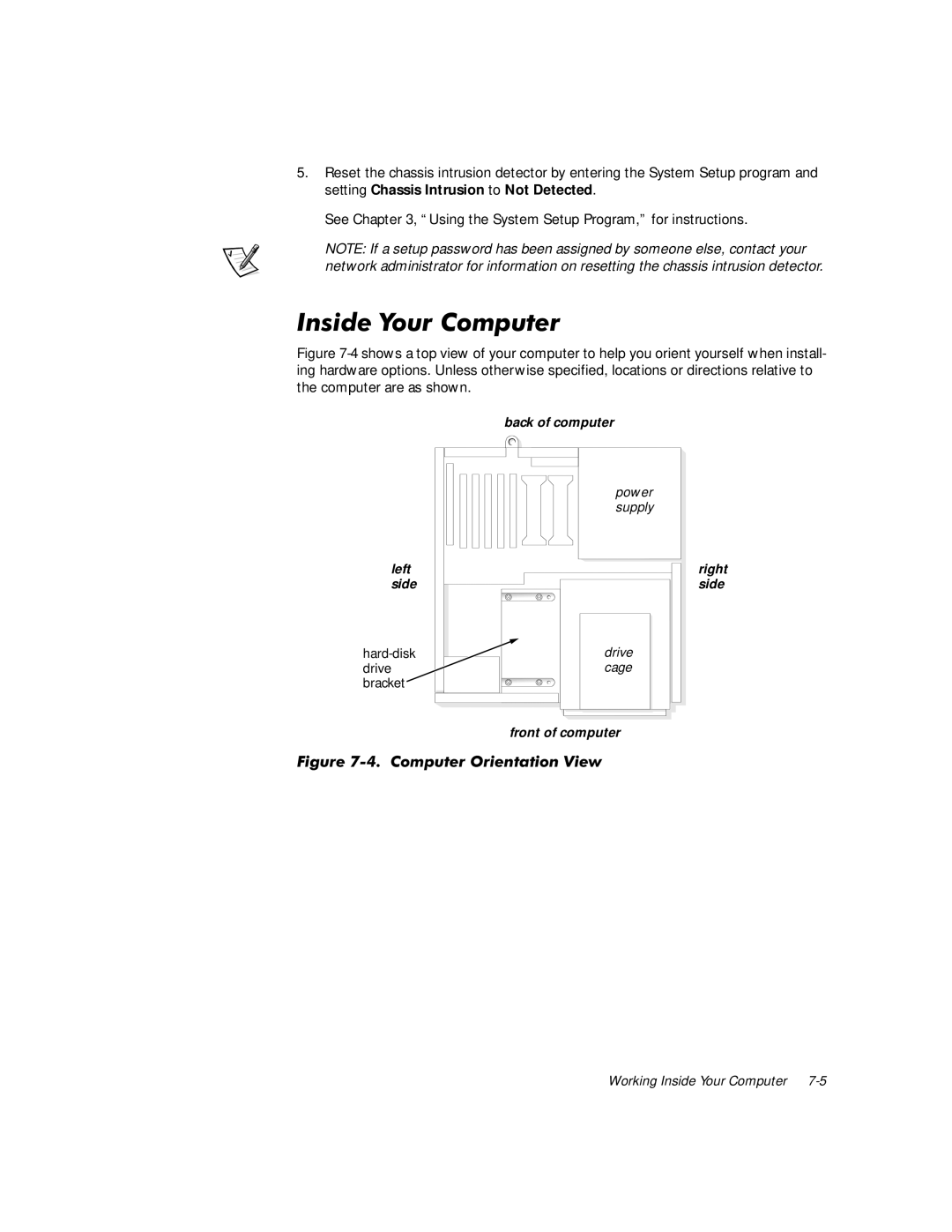 Dell WorkStation 210 manual Qvlghrxu&Rpsxwhu, LJXUHbracket&RPSXWHU 