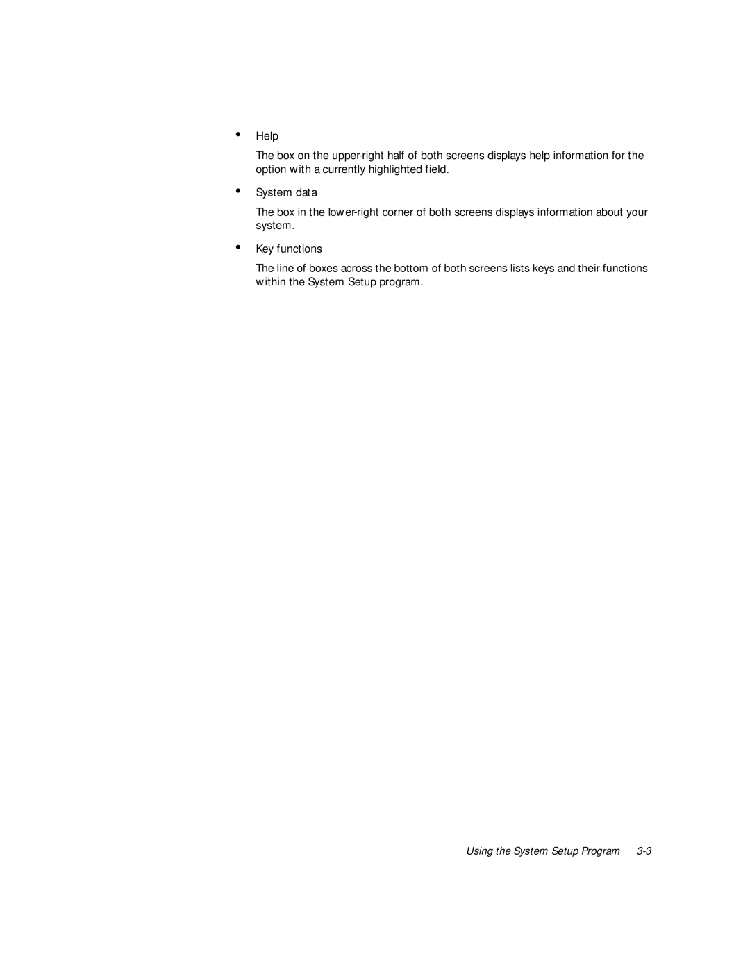 Dell WorkStation 210 manual Using the System Setup Program 