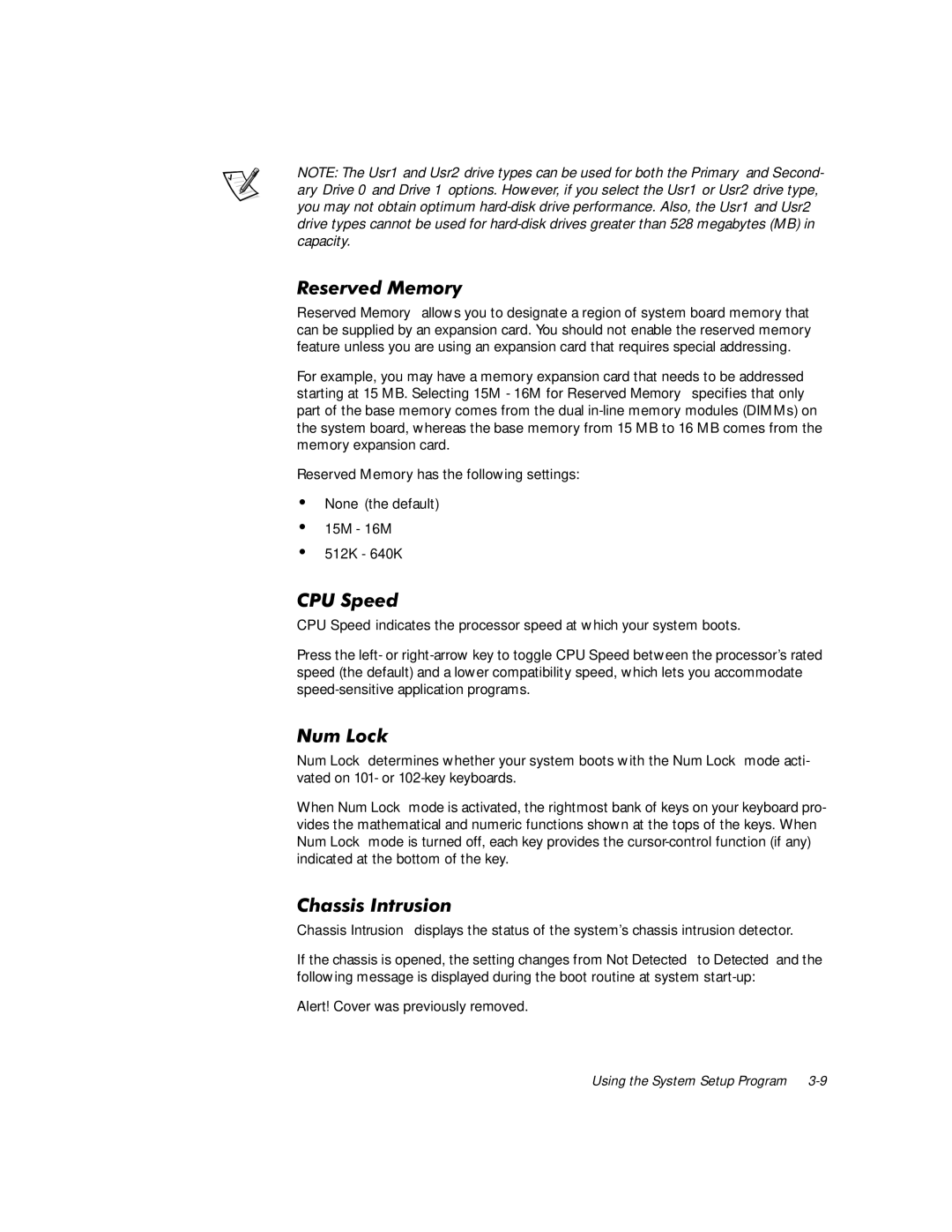 Dell WorkStation 210 manual 5HVHUYHG0HPRU, Kdvvlv,Qwuxvlrq 