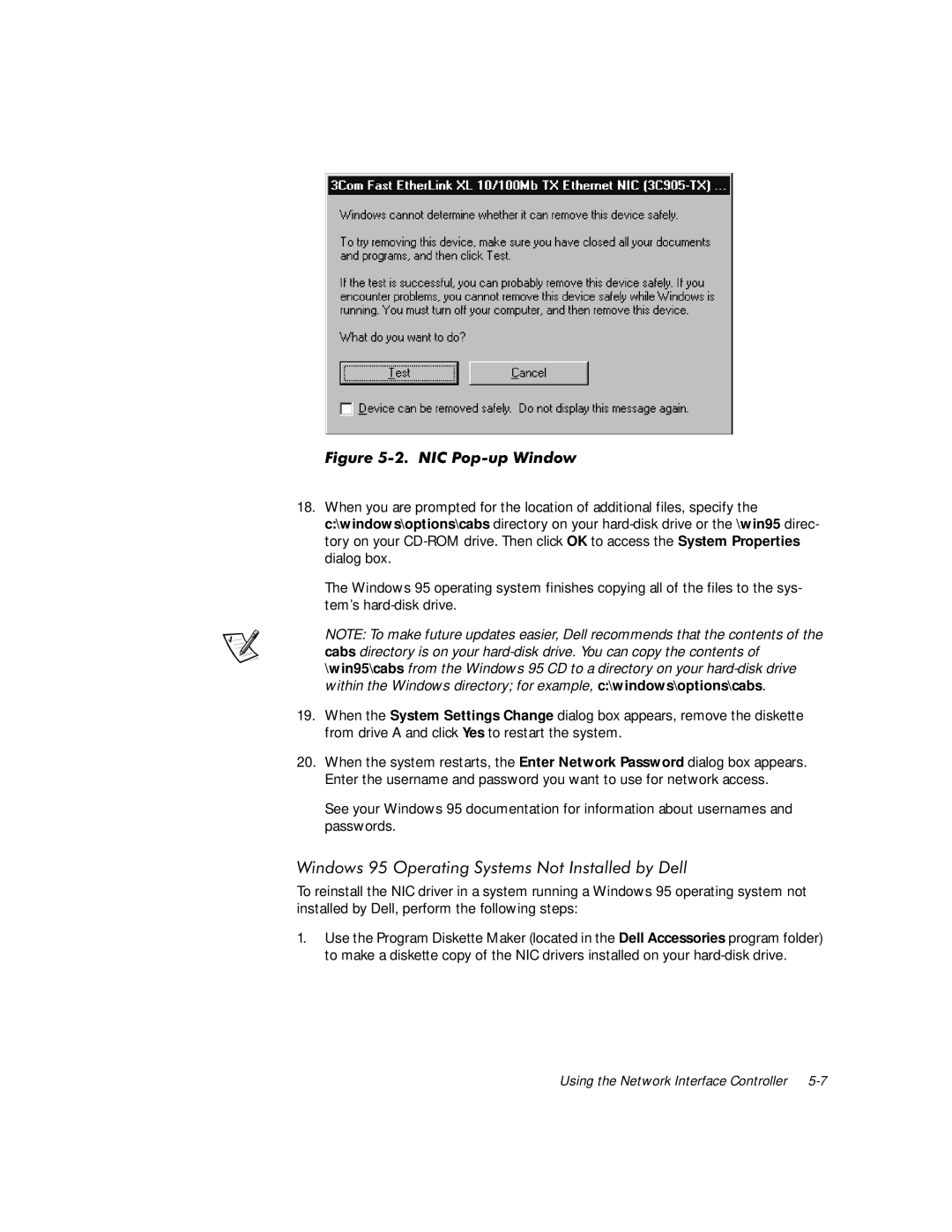 Dell WorkStation 210 manual LQGRZVpasswords.2SHUDWLQJ6\VWHPV1RW,QVWDOOHGE\HOO 