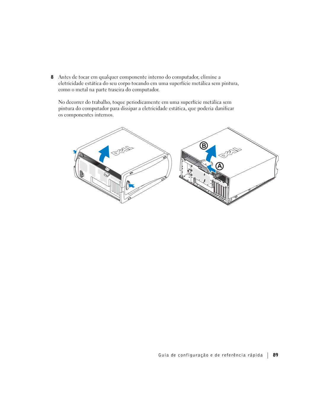 Dell Workstation 360 manual Guia de configuração e de referência rápida 