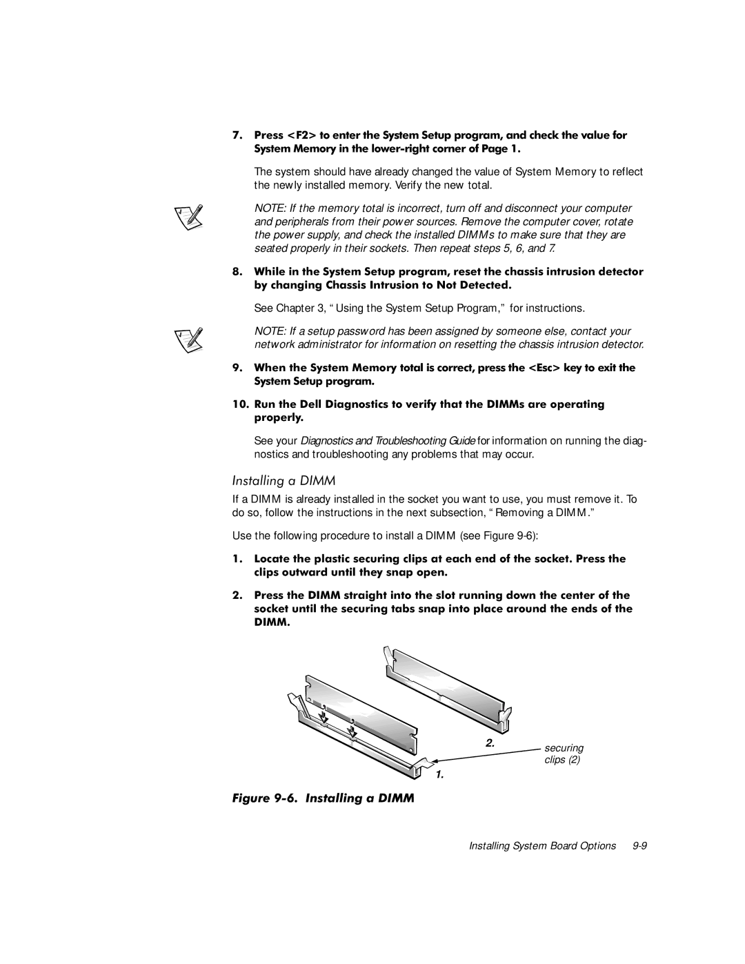 Dell WorkStation 410 manual QVWDOOLQJD,00, See , Using the System Setup Program, for instructions 