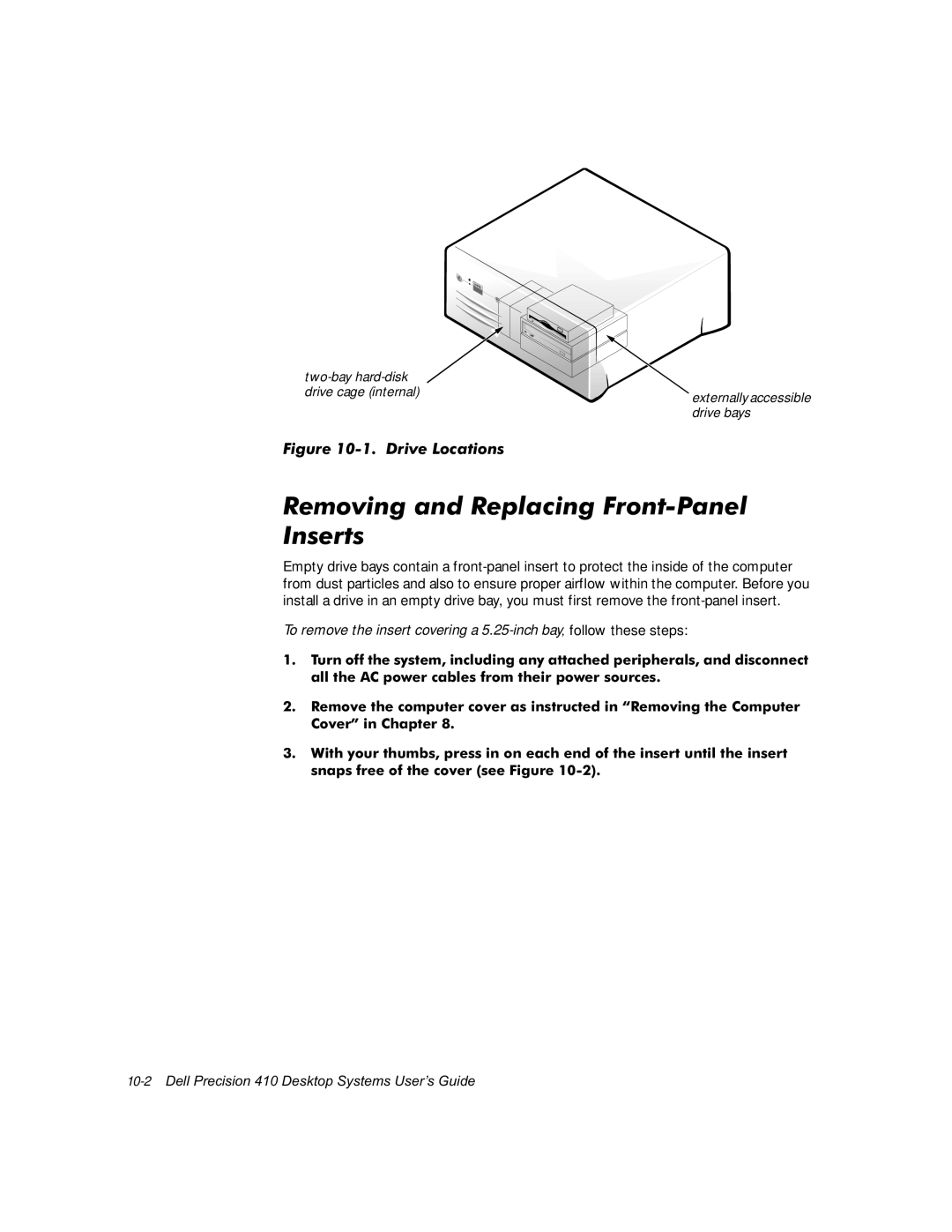 Dell WorkStation 410 manual Ljxuhulyh/Rfdwlrqv, 10-2HOO3UHFLVLRQHVNWRS6\VWHPV8VHUV*XLGH 