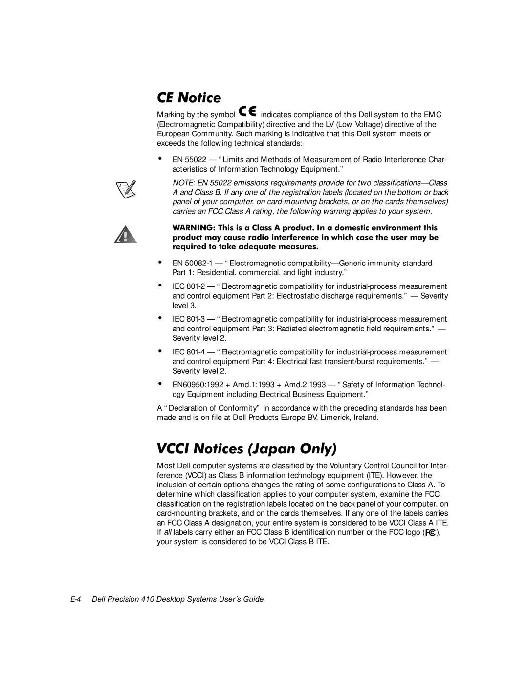 Dell WorkStation 410 manual 1RWLFH, Uhtxluhgwrwdnhdghtxdwhphdvxuhv 