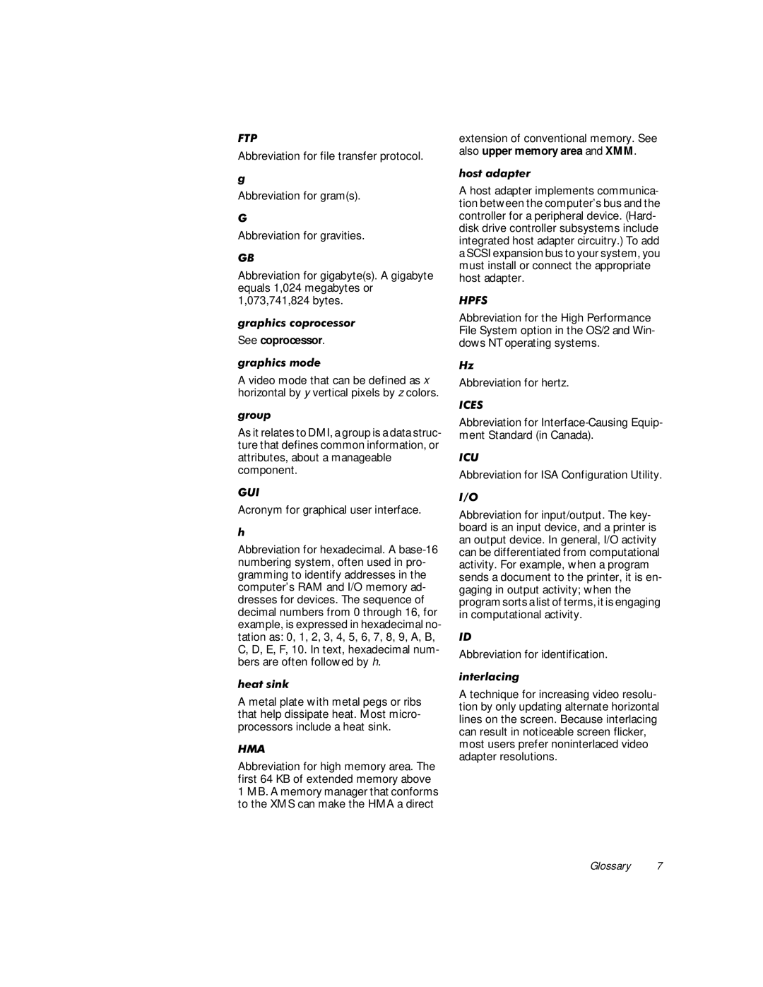 Dell WorkStation 410 manual Judsklfvfrsurfhvvru, Judsklfvprgh, Jurxs, Khdwvlqn, Krvwdgdswhu, Lqwhuodflqj 