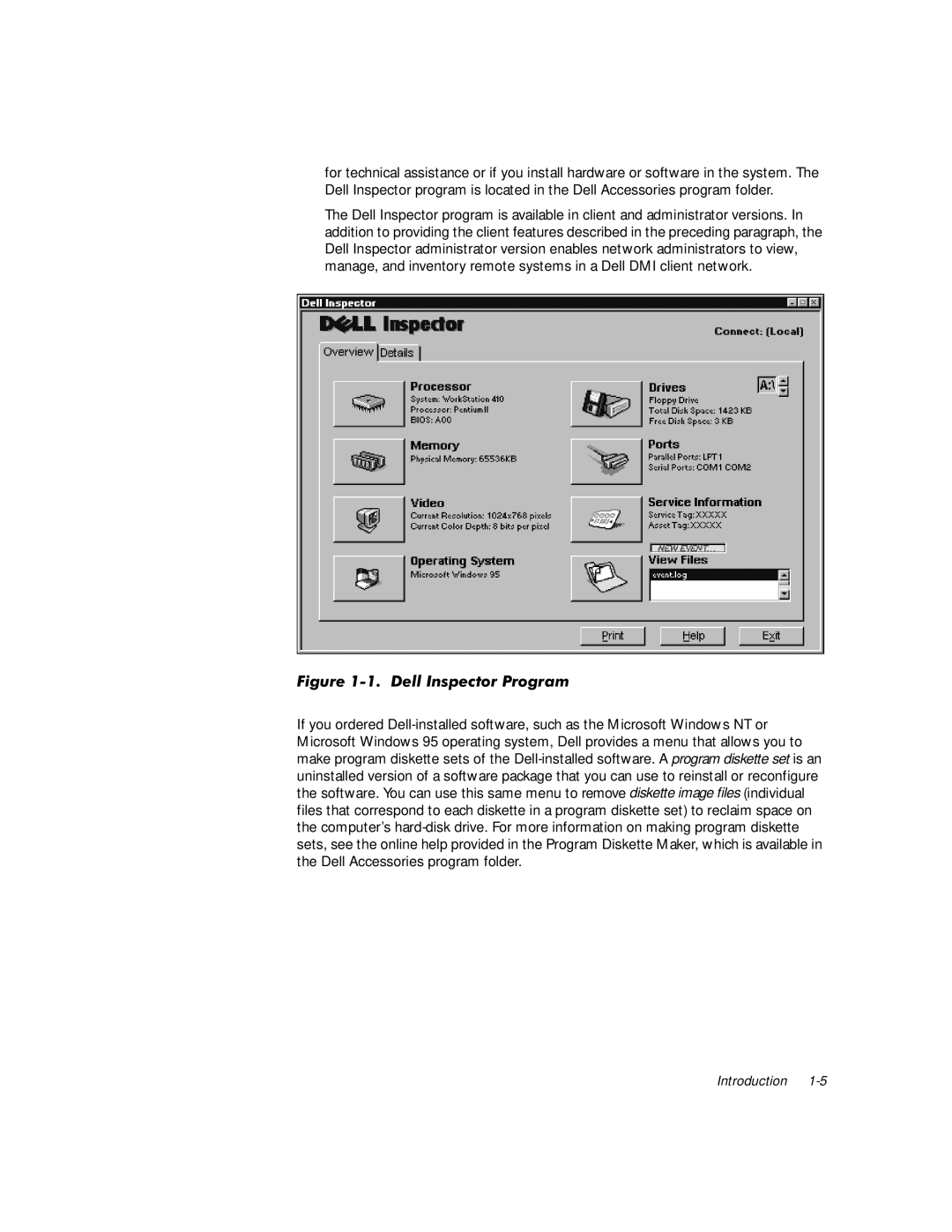 Dell WorkStation 410 manual LJXUHHOO,QVSHFWRU3URJUDP 