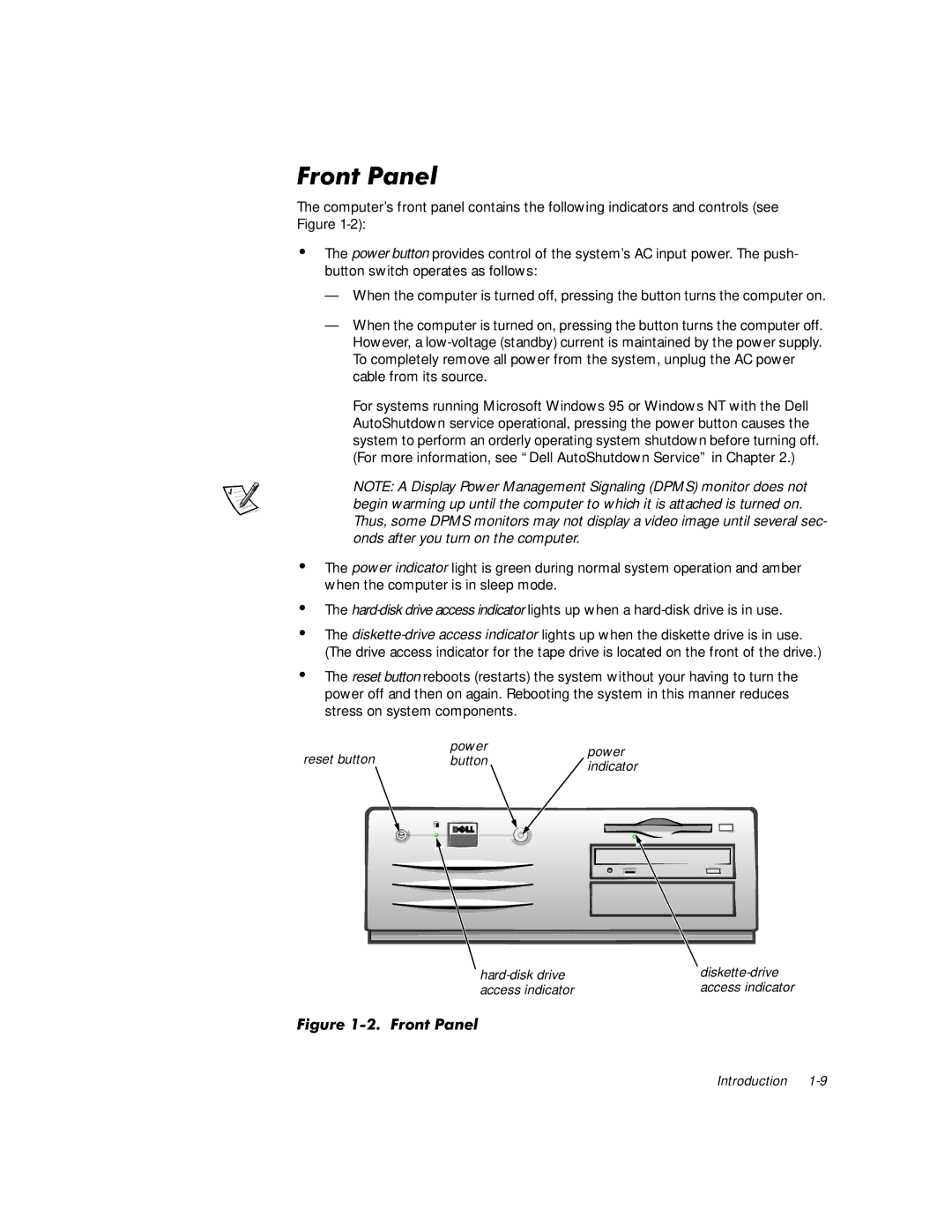 Dell WorkStation 410 manual LJXUHURQW3DQHO 