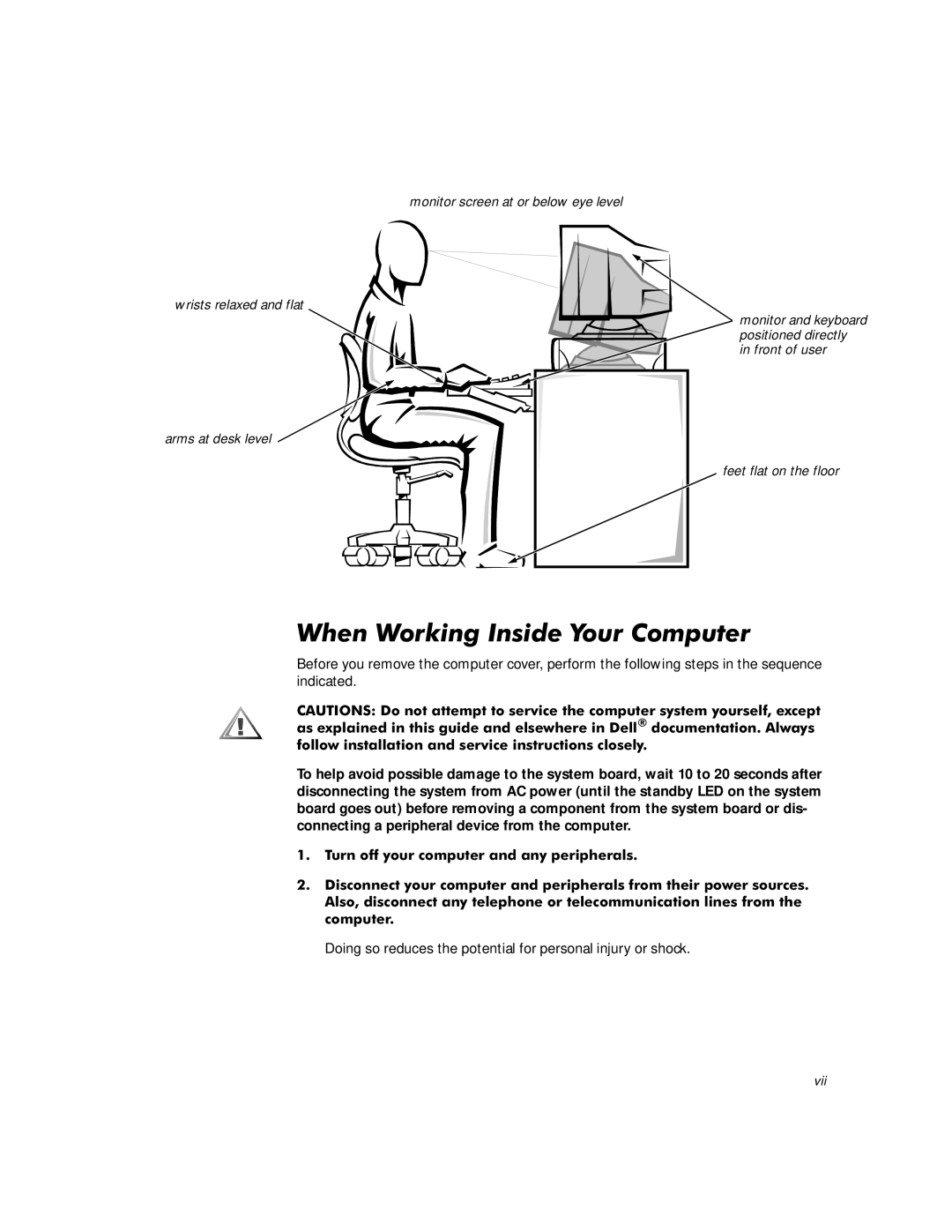 Dell WorkStation 410 manual Khqrunlqj,Qvlghrxu&Rpsxwhu, Iroorzlqvwdoodwlrqdqgvhuylfhlqvwuxfwlrqvforvho 