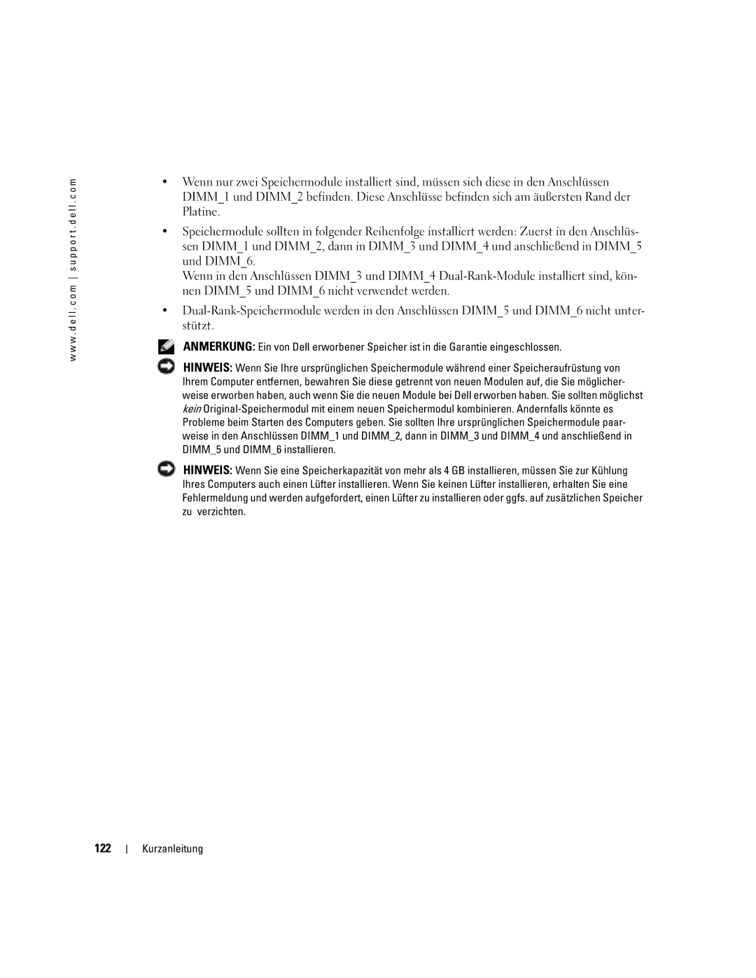 Dell Workstation 470 and Workstation 670 manual 122 