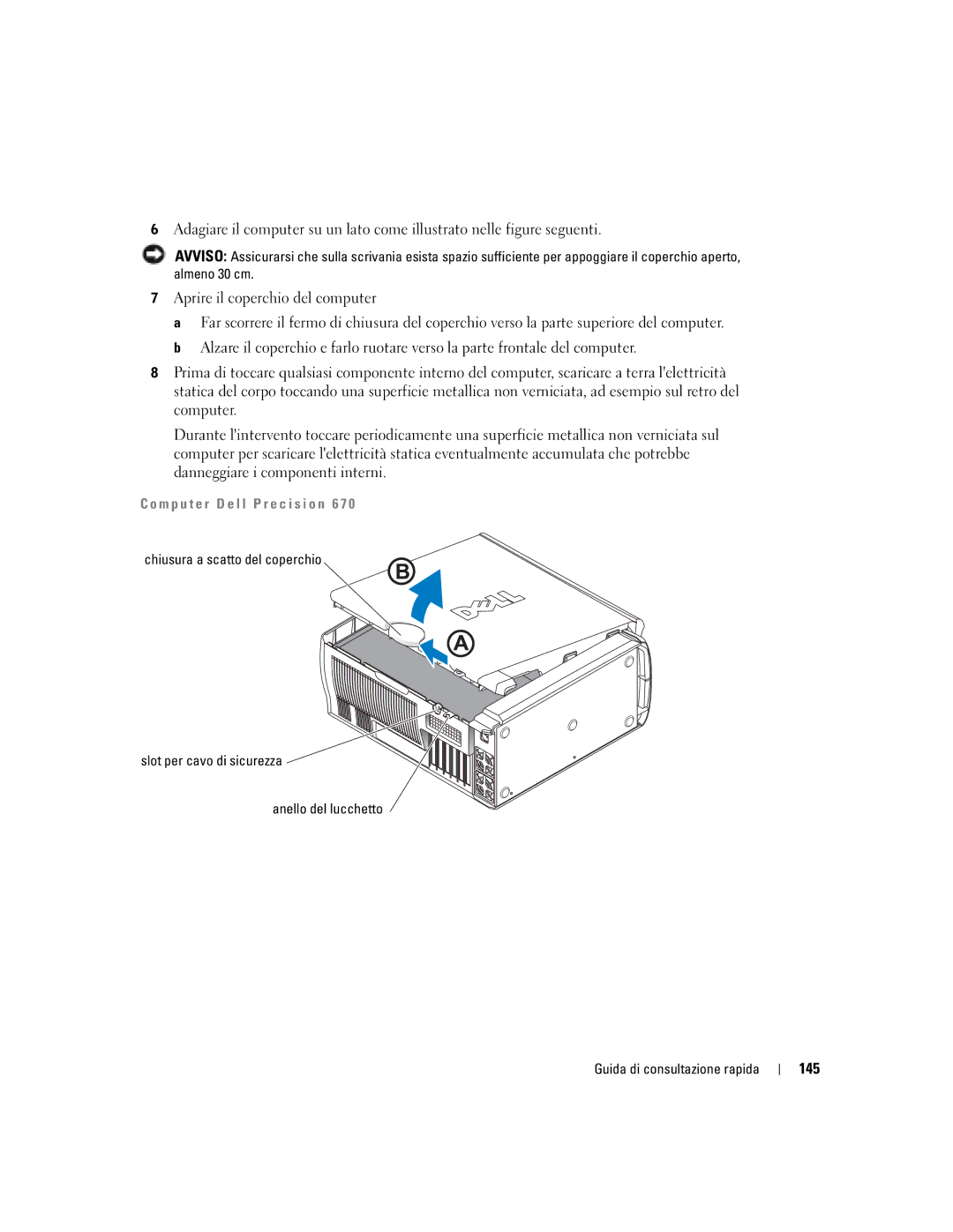 Dell Workstation 470 and Workstation 670 manual 145, M p u t e r D e l l P r e c i s i o n 6 7 