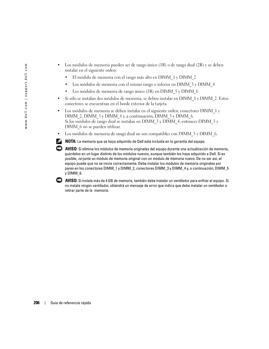 Dell Workstation 470 and Workstation 670 manual 206 