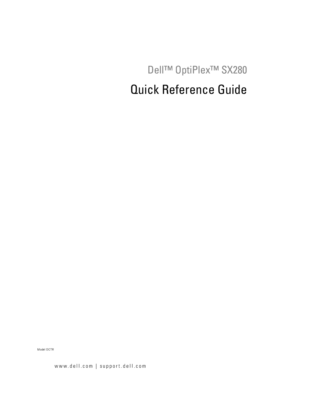 Dell X2956 manual Quick Reference Guide, W . d e l l . c o m s u p p o r t . d e l l . c o m 