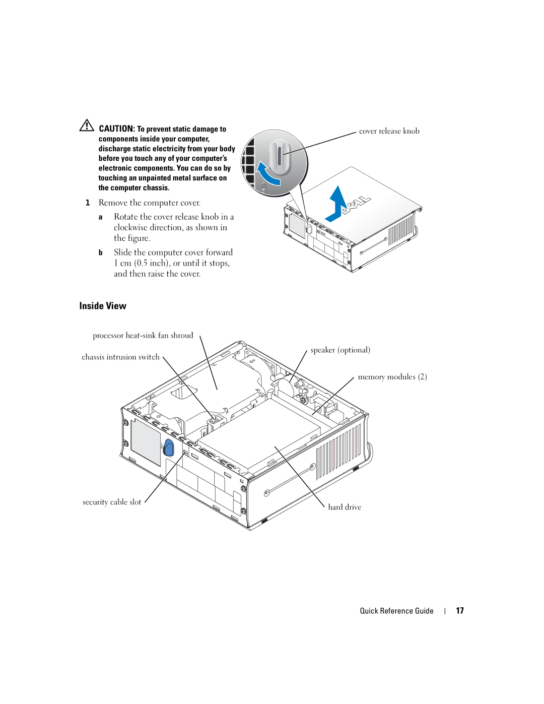 Dell X2956 manual Inside View 