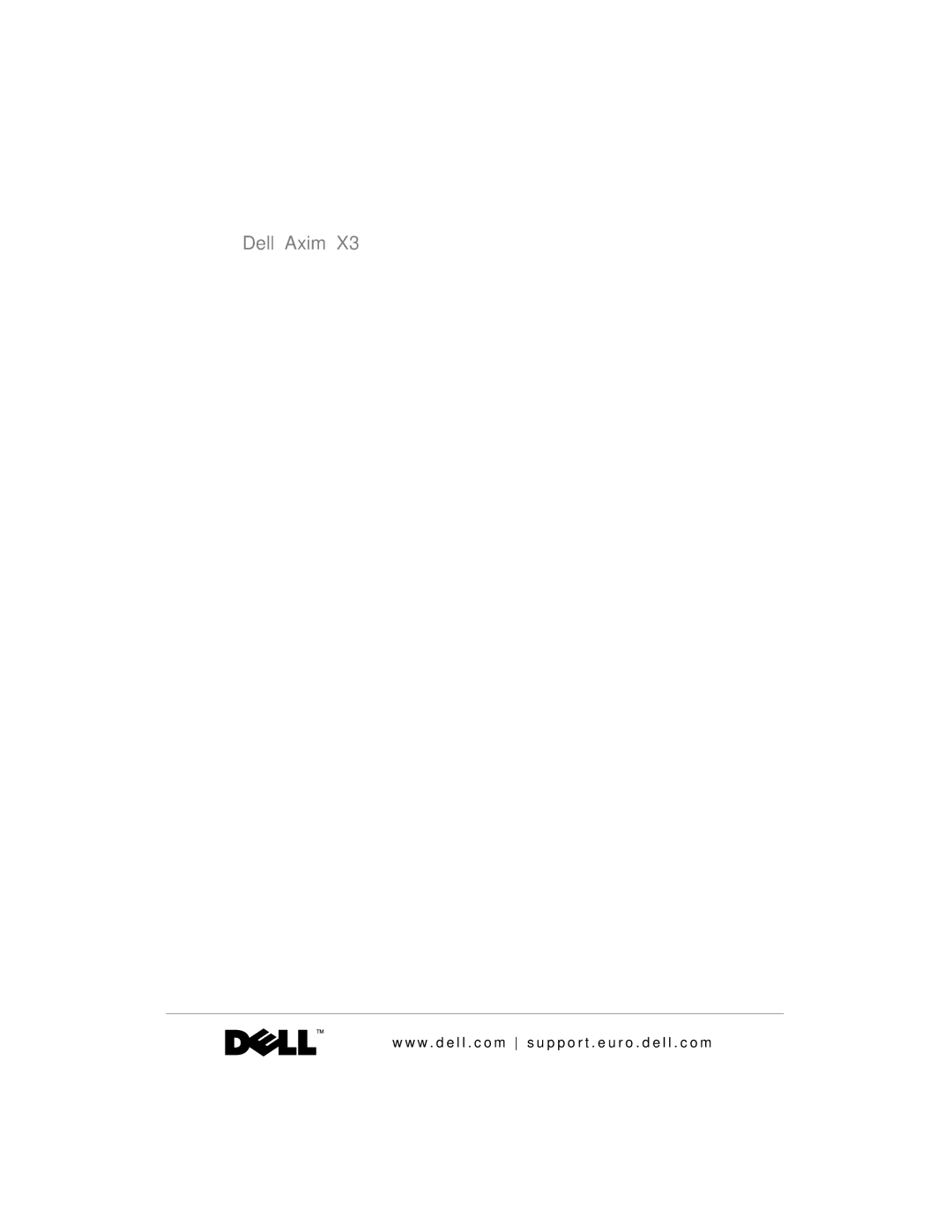 Dell X3 manual Οδηγός Πληροφοριών του Συστήµατος 