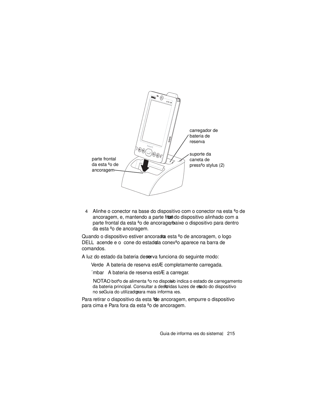 Dell X3 manual Ancoragem, 215 