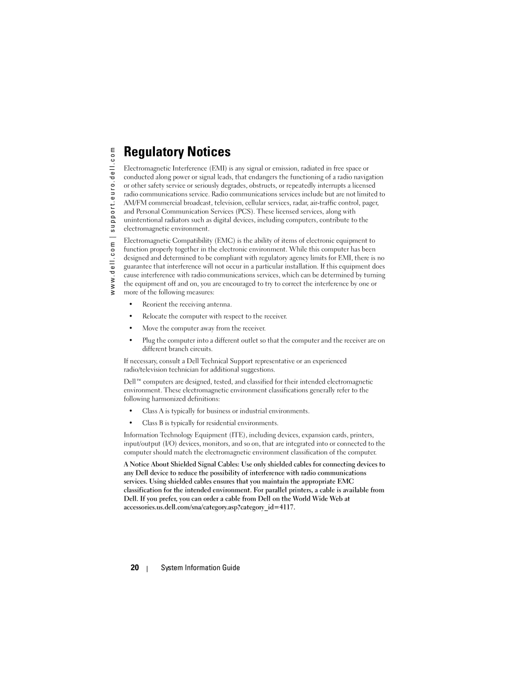 Dell X3 manual Regulatory Notices 