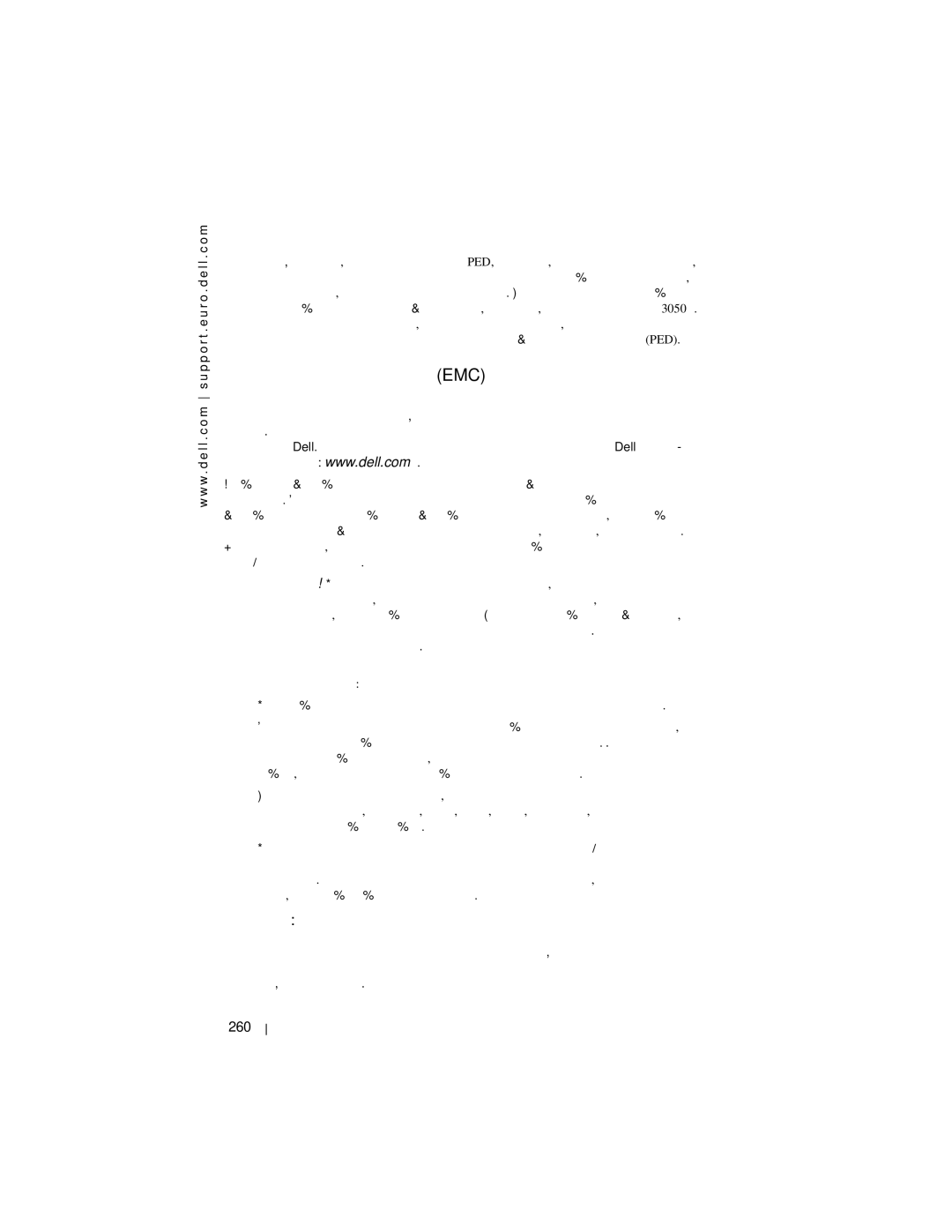 Dell X3 manual Инструкции по электромагнитной совместимости EMC, 260 Информационное руководство по системе 