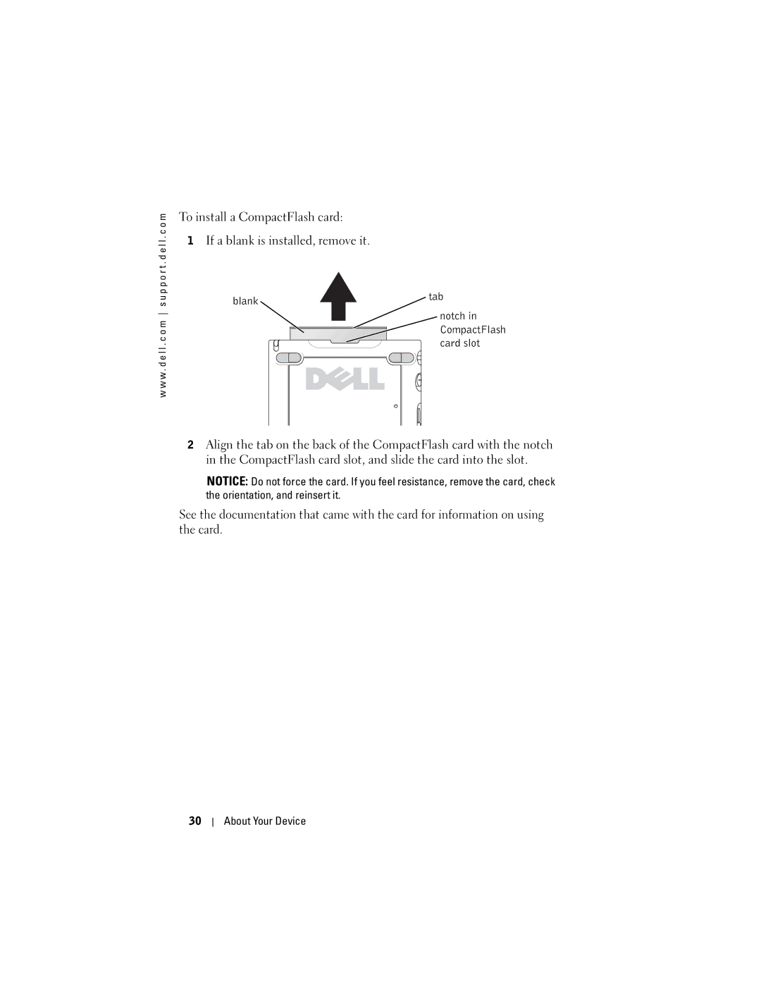 Dell X50, HC03UL, HD04U owner manual Blank Tab 