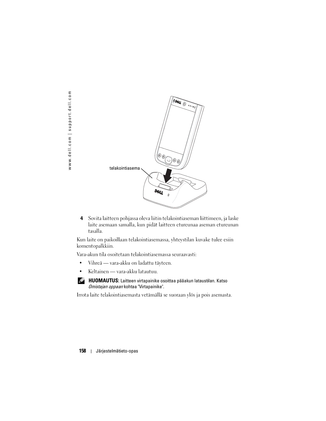 Dell X50 manual 158 