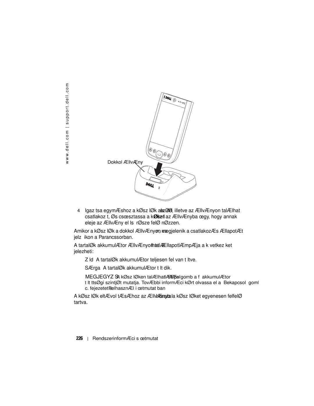 Dell X50 manual 226 