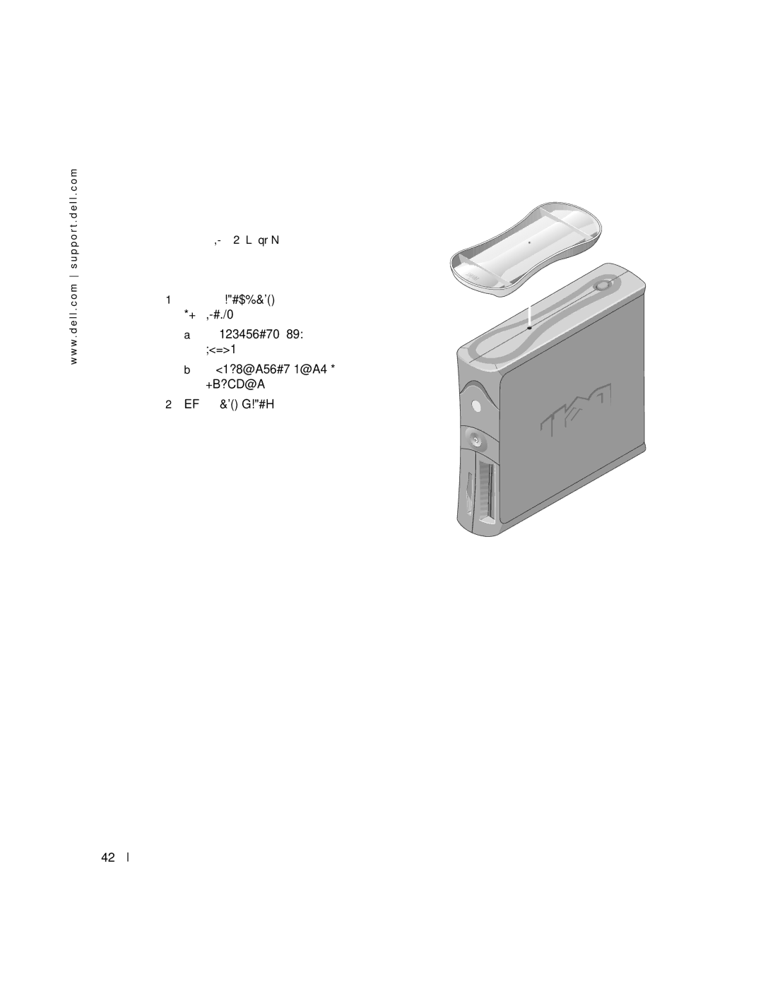 Dell X6740 manual 連接與卸除電腦腳架 