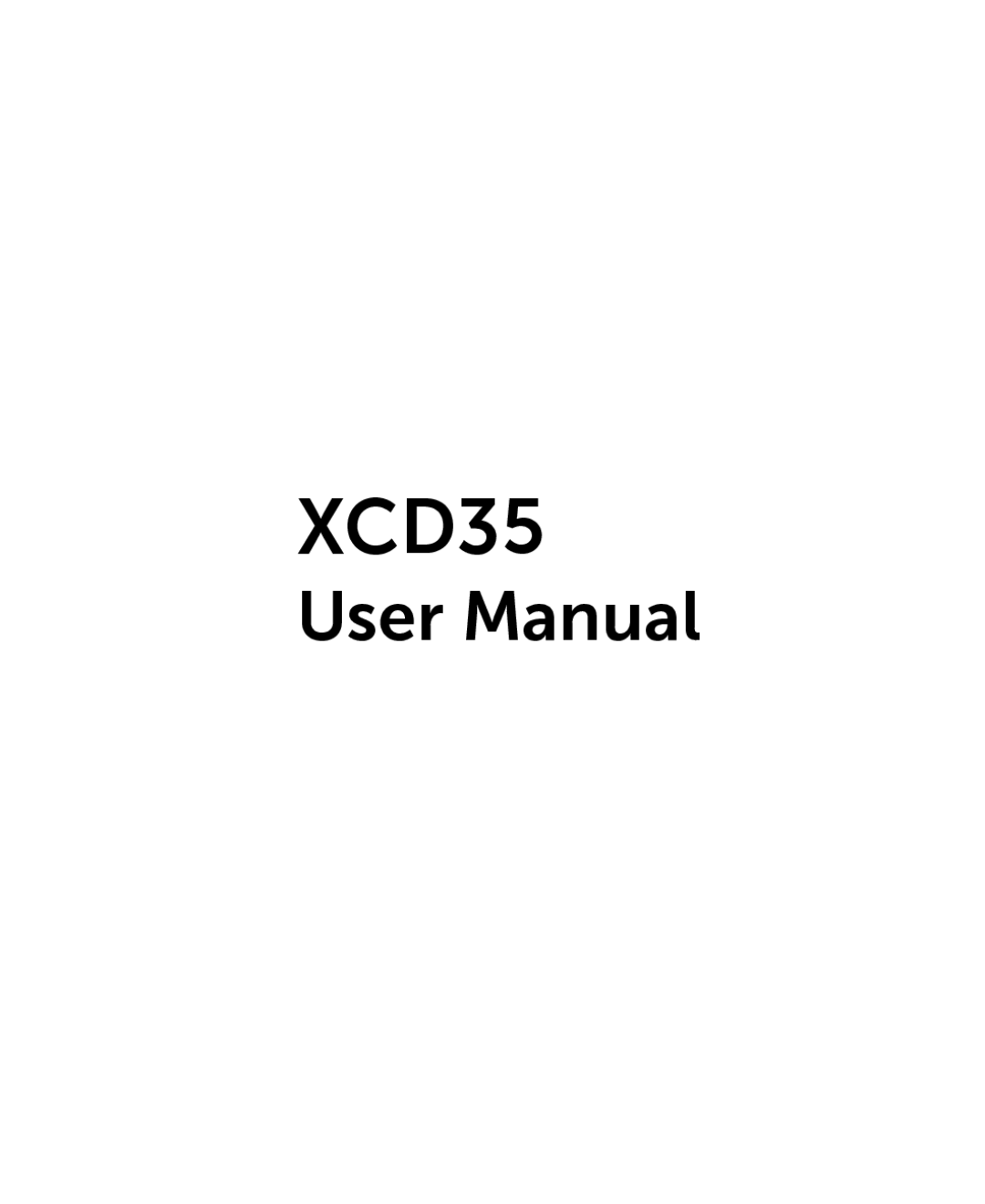 Dell XCD35 user manual 