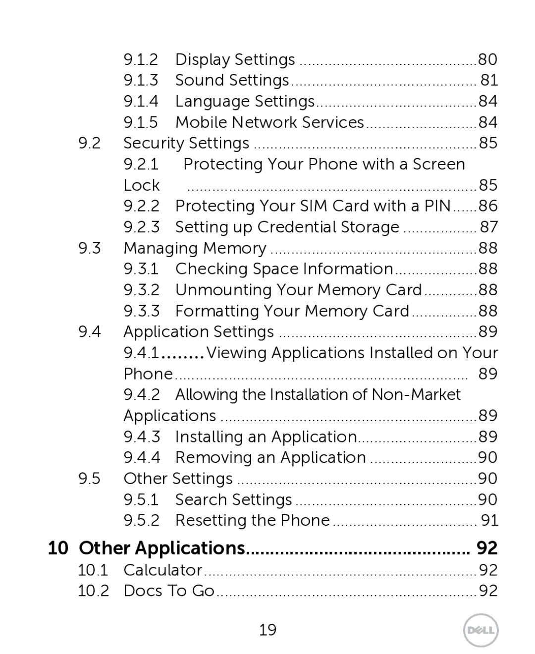 Dell XCD35 user manual Other Applications 